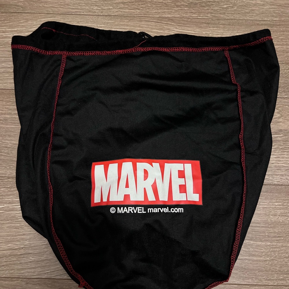 Marvel Black and Red Drawstring Bag